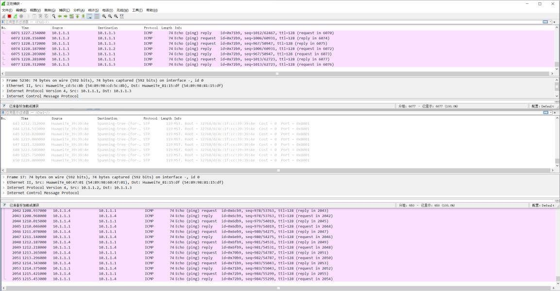 负载分担详细结果